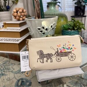 Coach Horse-Drawn Carriage wristlet